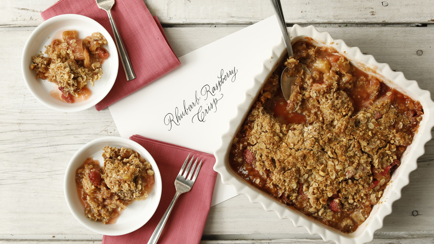 Video Raspberry Rhubarb Crisp Martha Stewart